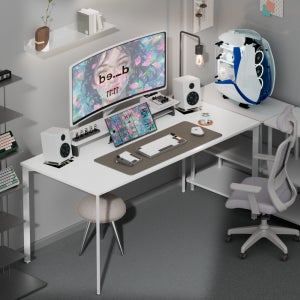 다가구 페르마타 멀티탭 1600x800 1인용 2인용 철제 조립식 서재 공부 원룸 긴책상