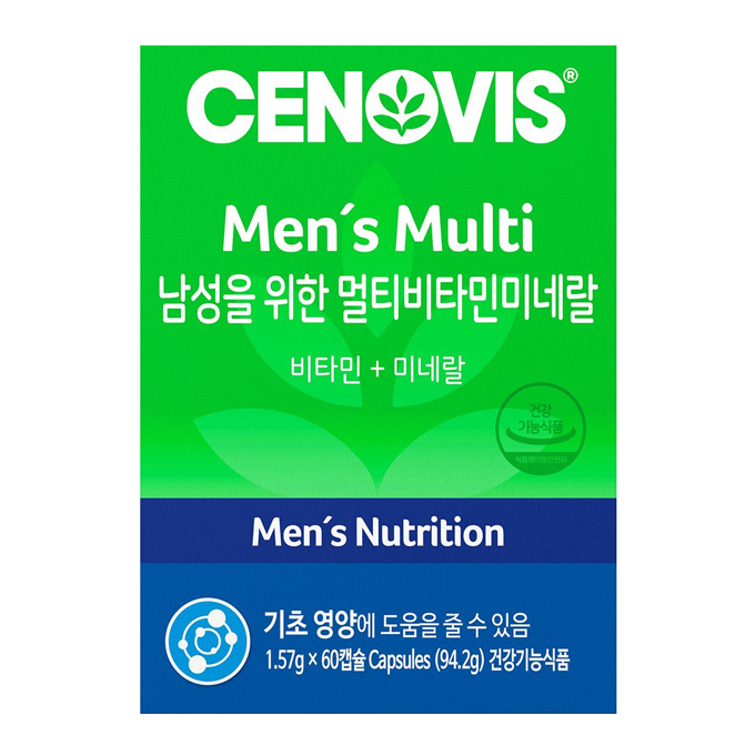 세노비스 남성을 위한 멀티<b>비타민</b> 미네랄 60정