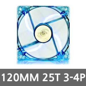 120MM 시스템팬 PC쿨러 컴퓨터 블루LED