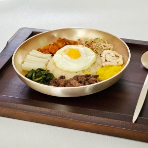 명성유기 방짜 요리찬기접시(중) 20cm 놋그릇