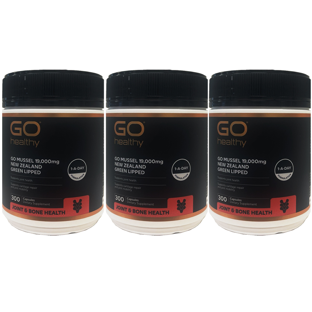 <b>고헬씨</b> 뉴질랜드 머슬 초록입홍합 19000 300캡슐 3개 세트 Go healthy Mussel 19000mg X 3set