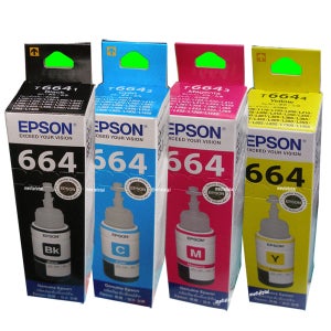 epson 프린터 L100 L110 L120 정품 무한 잉크 검정 칼라 T664 4색/구매