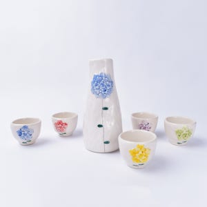 국산 꽃송이 술잔 세트