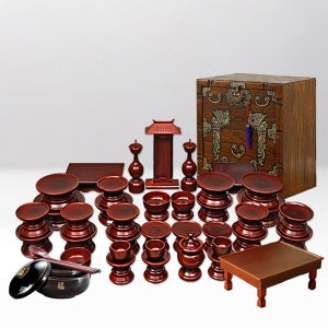 남원최고급 제기세트 물푸레37P 이조공예 목기 01