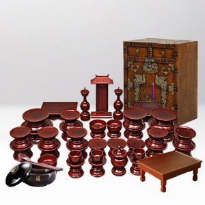 남원최고급 제기세트 물푸레37P 이조공예 목기 E01