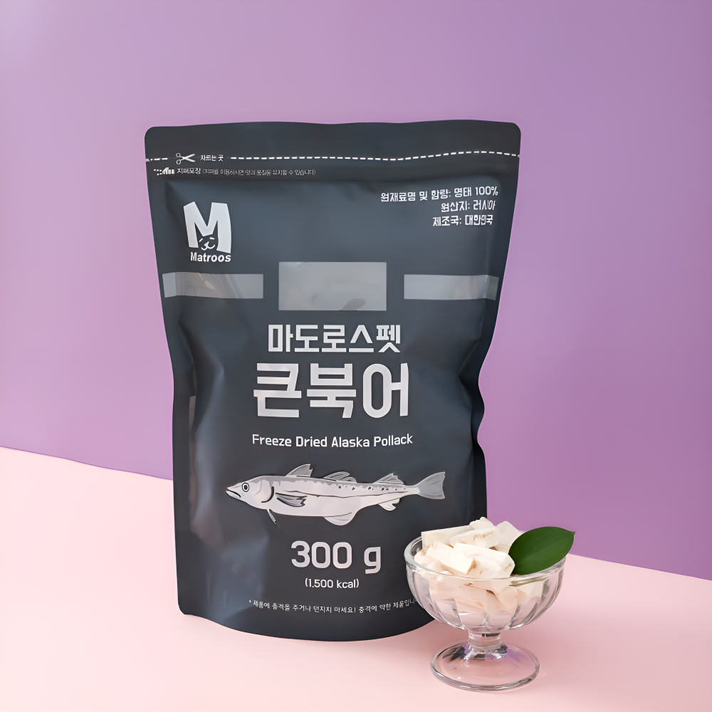 마도로스펫 큰북어 300g