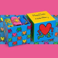 [리미티드에디션] Happy Socks KEITH HARING SOCKS BOX SET 해피삭스 키스해링 양말박스 세트