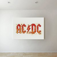 [AC/DC - 플레이밍] ACDC 앨범 음악 인테리어 그림 캔버스 액자 패브릭 포스터