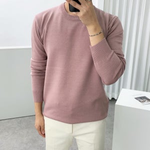 남자니트 이너 캐시라이크 라운드 긴팔 봄 가을 겨울 정장니트