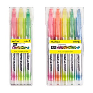 문화 KPI 언더라인형광펜세트S 3색,5색_myf