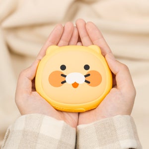 [초코바 선착순 증정] 카카오프렌즈 얼굴형 손난로 보조배터리 5000mAh C타입 충전 노란 후드 춘식이