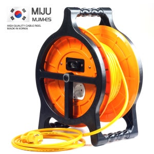 미주산업 전선릴 MJM-ES1550 50M 누전차단 캠핑 산업용 전기릴선