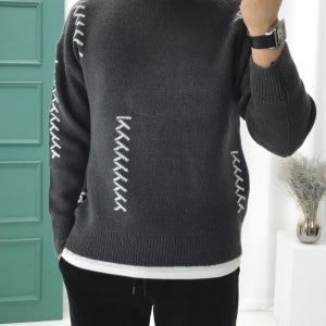 보들한 소프트 스판 겨울 반목 폴라 니트