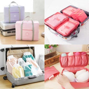 여행용 파우치 - 휴대용 속옷 신발 세면 방수 가방