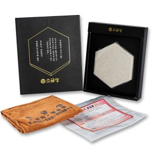 소금성 소금쑥찜질돌(육각형) 소금뜸질 돌뜸질기 온열찜질기 복부 배찜질 생리통 근육통