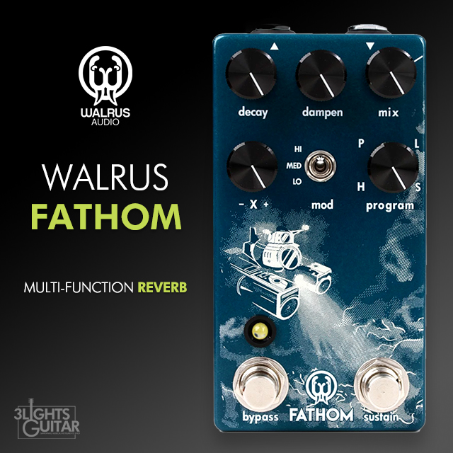 Walrus Audio [오늘발송] 월러스 패덤 멀티펑션 리버브 기타이펙터페달 / Walrus Fathom