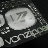 VONZIPPER 스노우보드 금속 튜닝스티커 본지퍼