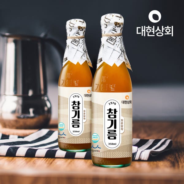 55년전통 대현상회 저온압착 시그니처 참기름 350ml
