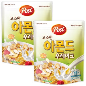 동서 포스트 씨리얼 고소한 아몬드 후레이크 620gx2개