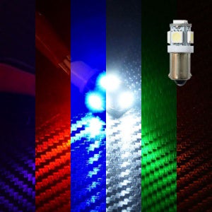 애니카몰ㅁ12V-24V [꼬마전구타입] 5050 5발 LED실내등/화이트 블루 레드 그린 옐로우 핑크/전방등 중앙등 트렁크등 미등 번호판등 글로브박스등 도어등 풋등 독서등 화장등