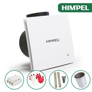 힘펠 플렉스 욕실 화장실 환풍기 C2-100LF 저소음 역류방지 댐퍼 교체