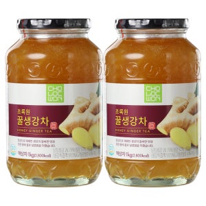 초록원 꿀생강차 1kg x 2개