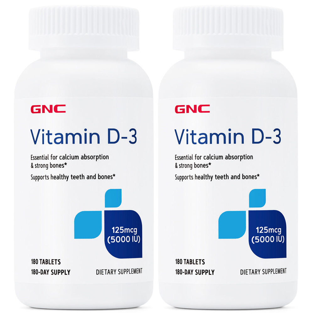 GNC 비타민D3 5000IU 180정 x 2 (총2개)