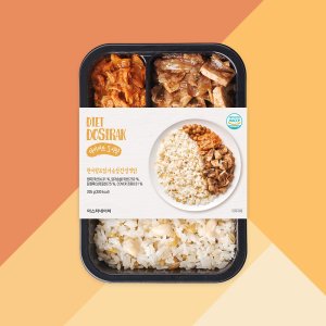 로칼 다이어트 식단 현미밥 닭가슴살 찜닭 외 49종 2주 한달 단백질 양많은 냉동 도시락
