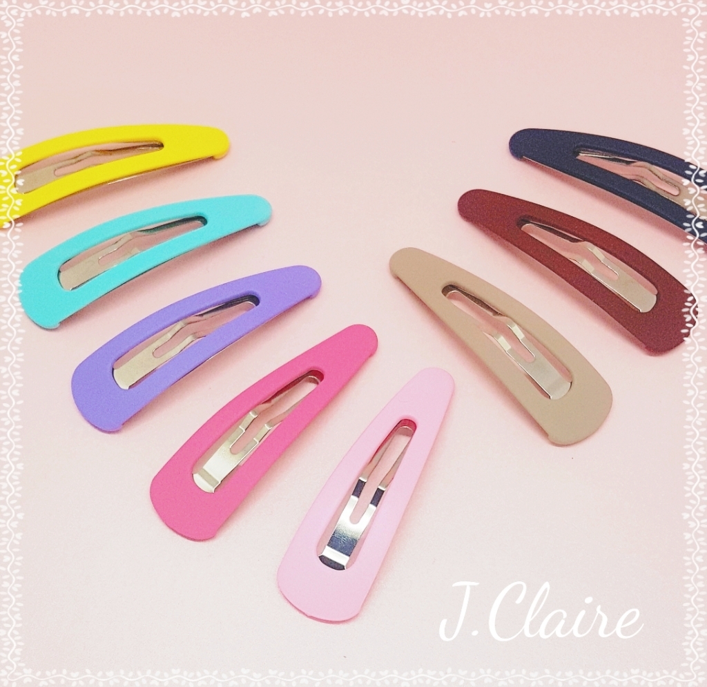 컬러 무광 똑딱핀 왕똑딱핀 머리핀