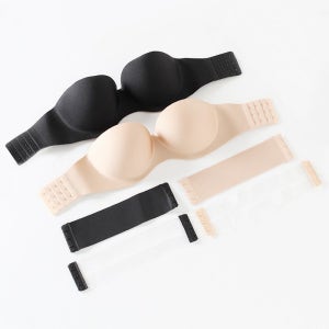 [어깨끈없는 누드 오프숄더브라 75A-85C size] 오픈속옷 웨딩스트랩리스 브래지어