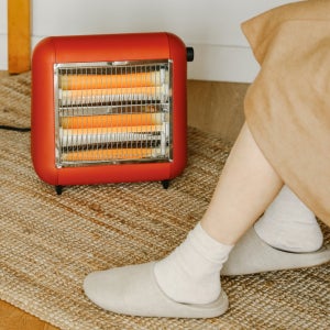 플마제 원적외선 전기 히터 Y010 / 사무실 발난로 스토브 레드