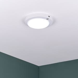모아 무타공 LED 센서등 20W 주광색 /국산 원형 논브라켓 현관등 계단등 전등교체 조명