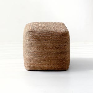 MACOCO 핸드메이드푸프 사각 40x40 내추럴 0715.7842