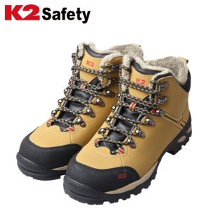 K2안전화 K2-58 방한 안전화 겨울 털 기모 발볼넓은 작업화