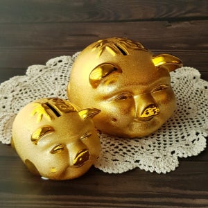 황금 복 돼지 저금통 인테리어소품 개업선물