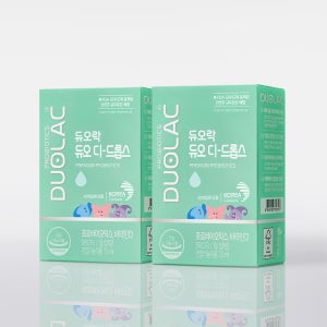 듀오락 듀오 디 드롭스 아기 베이비 드롭 유산균 비타민D 100% 7.5ml, 2개