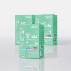 듀오락 듀오 디 드롭스 아기 베이비 드롭 유산균 비타민D 100% 7.5ml, 3개