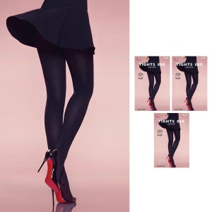 비너스 80D 유발 팬티 스타킹 타이즈 3매 묶음 세트 겨울 학생 교복 직장인 스판덱스