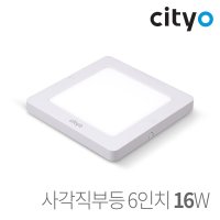 CITYO LED 엣지 사각 직부등 6인치 16W LEDAVENUE