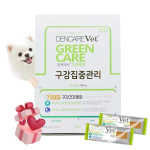 (1개 추가증정) 덴케어벳 강아지 구강관리껌 덴탈껌 그린케어, 10g, 15개