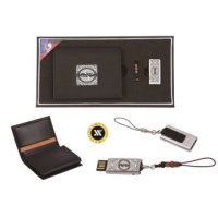 쌍학자개가죽명함지갑+가띠메탈자개USB (8GB-64GB)