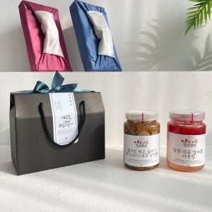 명절 설날 선물 교회 단체 선물 임직원 거래처선물 수제청 선물세트 550g 2구