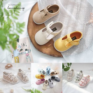 쿵스쿵스 유아스니커즈 슬립온 메리제인 아기 운동화 체크 도트 봄 여름 아동