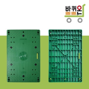 사각 대차 달리 상판 구루마 구르마 끌차 녹색 밑판 소 395x595