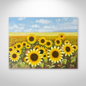 [Gallery Edition] 복을 부르는 해바라기 그림 액자 거실 침실 현관 풍수 액자