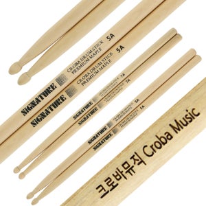 크로바 프리미엄 드럼스틱 메이플 텍스트각인 선물 연습