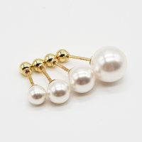 14k 진주 피어싱 바길이 4mm 6mm 8mm