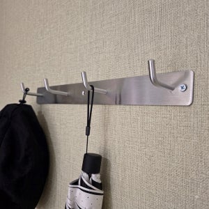 스텐 벽옷걸이 4구 다용도 고리 모자 마스크 가방 벽걸이