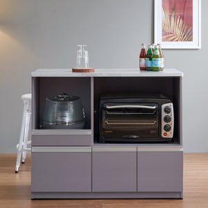 송목가구 그레이 홈바 테이블 주방 수납장 보조 조리대 렌지대