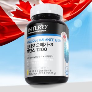 인테로 오메가3 DHA EPA 임산부 6개월분 혈행개선 180캡슐